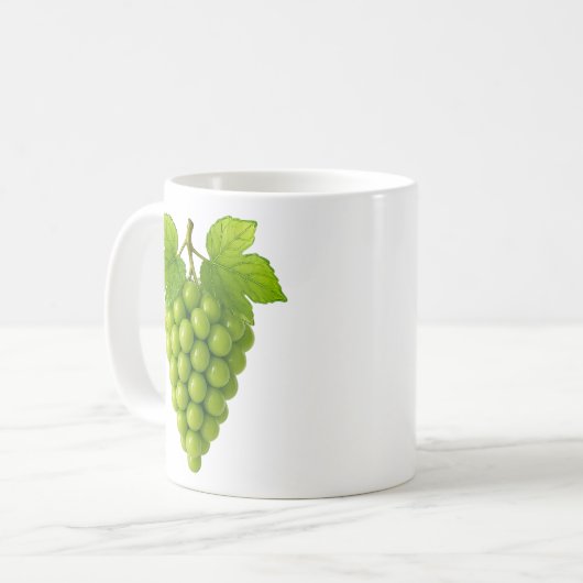 Groen druivenras koffiemok (Voorkant links)