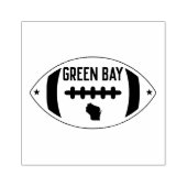 Groen eBay-thema Football Rubberstempel (Afrduk)