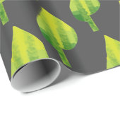 Groen eco-natuur bladerontwerp cadeaupapier (Rol Hoek)