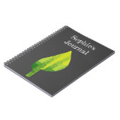 Groen eco-natuur bladerontwerp notitieboek (Linkerzijde)
