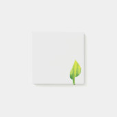 Groen eco-natuur bladerontwerp post-it® notes (Voorkant)