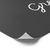 Groen eco-natuur bladerontwerp poster (Hoek)