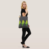 Groen eco-natuur bladerontwerp tote bag (Op model)