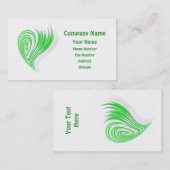 Groen eco-vriendelijk Visitekaartje voor design (Voorkant / Achterkant)