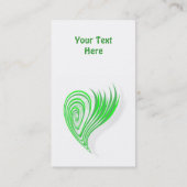 Groen eco-vriendelijk Visitekaartje voor design (Achterkant)