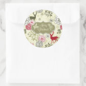  groen/edelherten vakantie Sticker (Tas)