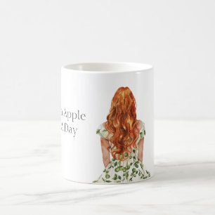 Groen Een Appel Per Dag Roodharige Koffiemok