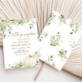 groen een beetje pompoen Baby shower Kaart