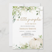 groen een beetje pompoen Baby shower Kaart (Voorkant)