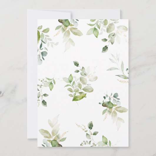 groen een beetje pompoen Baby shower Kaart (Achterkant)