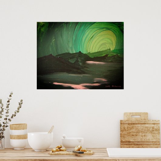 Groen - een Gabriel McGarry Poster (Keuken)