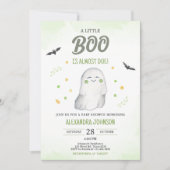 Groen Een Kleine Boe Baby shower Kaart (Voorkant)