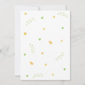 Groen Een Kleine Boe Baby shower Kaart (Achterkant)