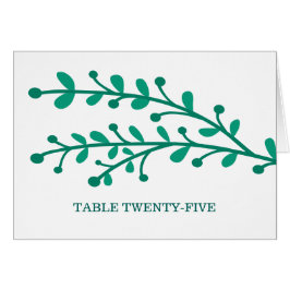 Groen eenvoudig afvultabelnummer