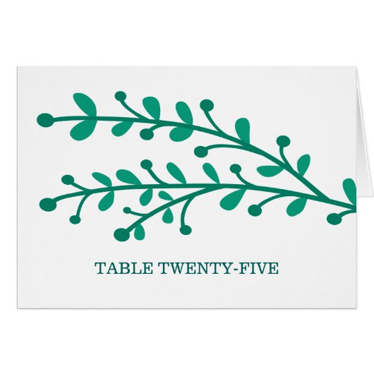 Groen eenvoudig afvultabelnummer (Voorkant Horizontaal)