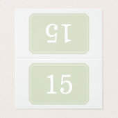 Groen eenvoudig Elegant Folded Table Kaart (Buitenkant ongevouwen)