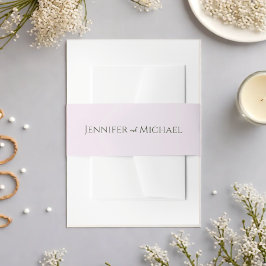 Groen Eenvoudig Elegant Huwelijk Uitnodigingen Wikkel