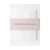 Groen Eenvoudig Elegant Huwelijk Uitnodigingen Wikkel (Voorkant Voorbeeld)