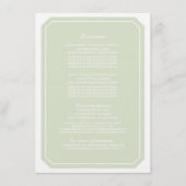 Groen eenvoudig Elegant Informatie Kaart (Voorkant)