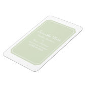 Groen eenvoudig Elegant sparen de Datum Magneet (Linkerzijde)