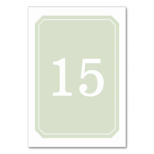 Groen Eenvoudig elegante Kaart (Voorkant)