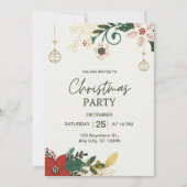 Groen Eenvoudig Kerstfeest Kaart (Voorkant)