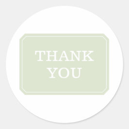 Groen Eenvoudig legant Dank je Stickers