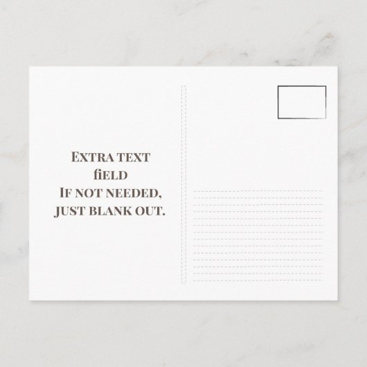 Groen Eenvoudig met Foto Save The Date Kaart (Achterkant)