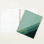 Groen  eenvoudig minimalistisch  planner (Display)