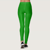 Groen Eenvoudige Solid Leggings (Achterkant)