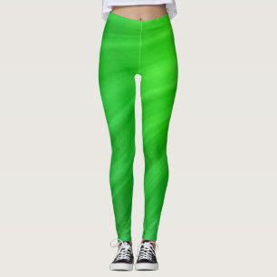 Groen Eenvoudige Solid Leggings