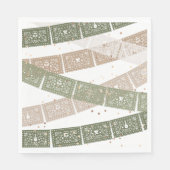 Groen Eerste Fiesta Verjaardagsfeest Servetten (Voorkant)