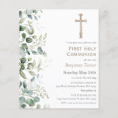 groen | Eerste Heilige Communie Uitnodiging tot he (Voorkant)