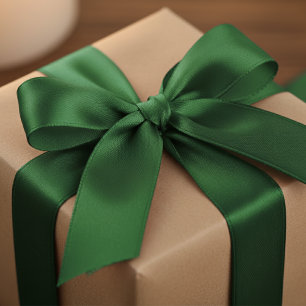 Groen Effen Kleur Eenvoudige Minimalist Satijnen Lint