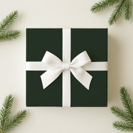 Groen Effen kleur Kerst Verpakking Papier