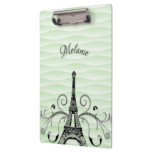 Groen Eiffeltoren Vlaams klembord (Links)