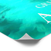 Groen eiland Great Barrier Reef Australië Poster (Hoek)