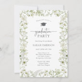 Groen Elegant Afstuderen Kaart (Voorkant)