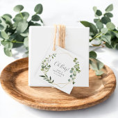 Groen Elegant Baby shower Bedankjes Labels