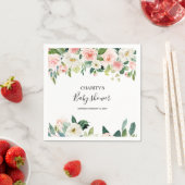 Groen Elegant Bloemen Baby shower Servet (Insitu)