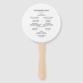 Groen Elegant Bloemen Bruiloft Handwaaier (Achterkant)