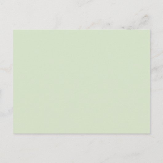 Groen Elegant Bloemen Maid of Honor Uitnodiging Briefkaart (Achterkant)