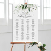 Groen elegant bruiloft zitgrafiek poster