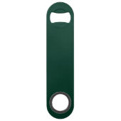 Groen Elegant Gotisch Monogram Naam Middeleeuws Ty Speed Flessenopener (Achterkant)