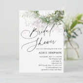 Groen Elegant Kalligrafie Rustiek Vrijgezellenfees Kaart (Staand voorkant)