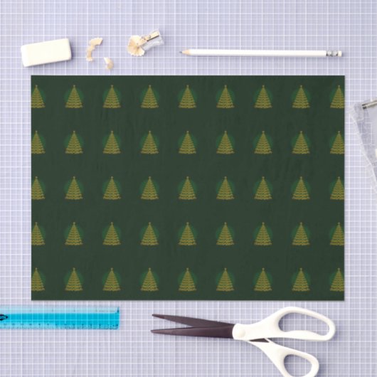 Groen elegant kerstboompapier tissuepapier (Craft)