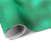 Groen elegant modern Satin ziet er  uit Cadeaupapier (Rol Hoek)