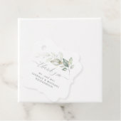 Groen Elegant Romantisch Bruiloft Dank u Bedankjes Labels (In situ)