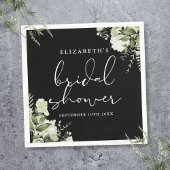 Groen Elegant zwart-wit Vrijgezellenfeest Servet