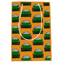 Groen Elektrisch Voertuig SUV Auto Sinaasappel Ach Medium Cadeauzakje